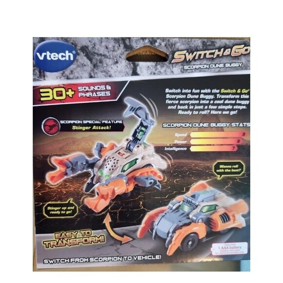 Vtech Switch And Go Scorpion Dune Buggy Transforming Vehicle 30+ Sounds/phrases - Picture 5 of 5